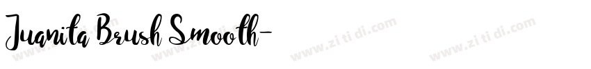 Juanita Brush Smooth字体转换